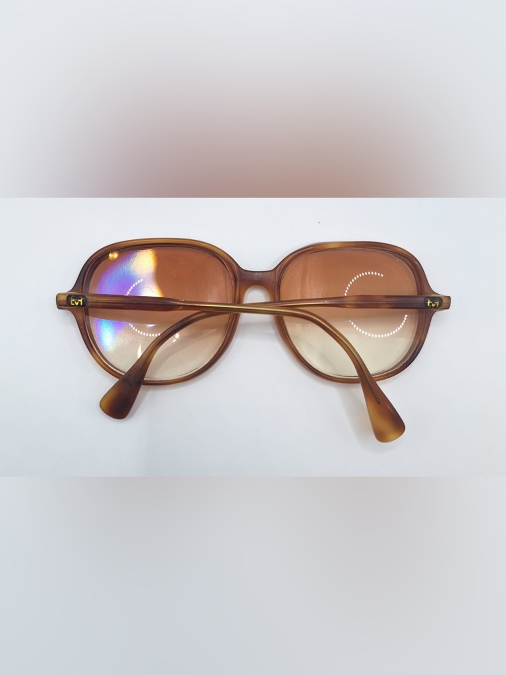 Egon Von Furstenberg Brown Oval Oversized Sunglasses Frames Only USA - Picture 4 of 8